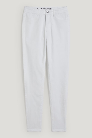 Calça Jeans C&A Feminino Branco | 65230TYDH