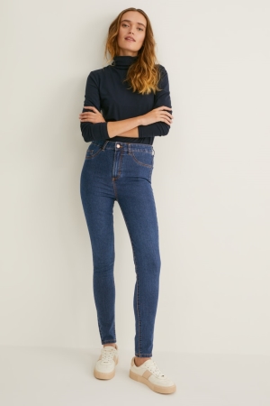 Calça Jeans C&A Multipack Of 2 Jegging High WaisLycra® Feminino Azuis | 57182PIVJ