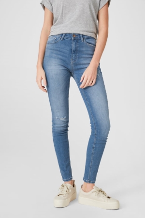 Calça Jeans C&A Only Magro Feminino Azuis | 79658UANP