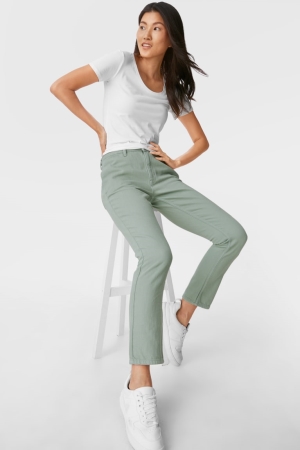 Calça Jeans C&A Slim Fit Cradle To Cradle Certified® Gold Feminino Menta Verdes | 64701LBIR