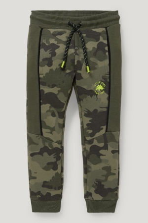 Calças C&A Dinosaur Joggers Menino Caqui | 52314YNBZ