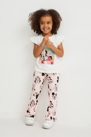 Calças C&A Disney Leggings Menina Rosa | 96354ASNY