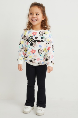 Calças C&A Minnie Mouse Set And Leggings 2 Piece Menina Branco | 31487TRAK