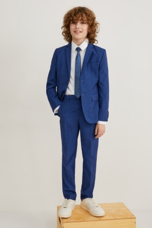 Calças C&A Mix-and-match Suit Menino Azuis Escuro | 69341FKME