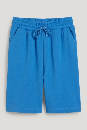 Calças C&A Shorts Feminino Azuis | 87915UNGI