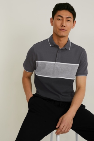 Camisas C&A Polo Masculino Pretas | 25483KMGA