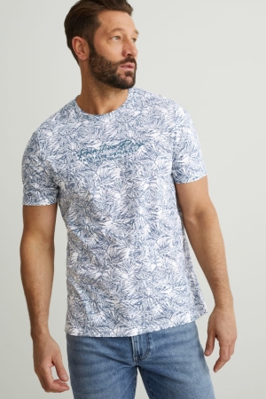 Camiseta C&A With Recycled Polyester Masculino Branco | 89013VRMF