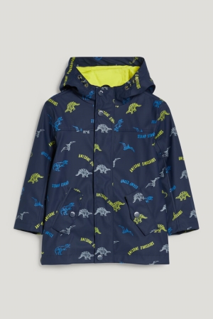 Casaco C&A Dinosaur Impermeáveis With Hood Menina Azuis Escuro | 75389WIXZ