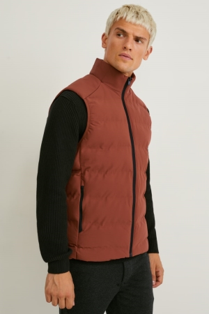 Casaco C&A Technical Gilet Recycled Masculino Marrom | 72941EUBH