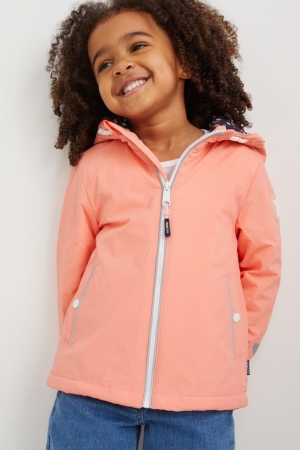 Casaco C&A With Hood Recycled Menina Rosa | 73946JKIR