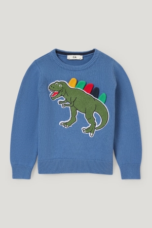 Jumpers C&A Dinosaur Menina Azuis | 95126AUEY