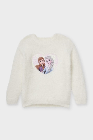 Jumpers C&A Frozen Shiny Menina Branco | 32698YMBT