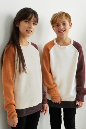 Jumpers C&A Genderneutral Recycled Menina Creme | 60824TPRQ