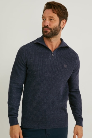 Jumpers C&A Masculino Azuis Escuro | 73061CMBY