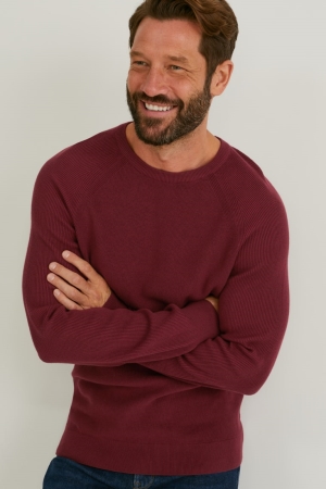 Jumpers C&A Masculino Bordeaux | 14970RDEB