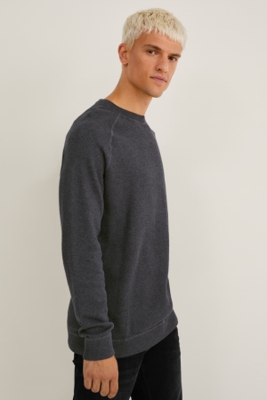 Jumpers C&A Organic Algodão Masculino Cinzentas | 86412MXGT