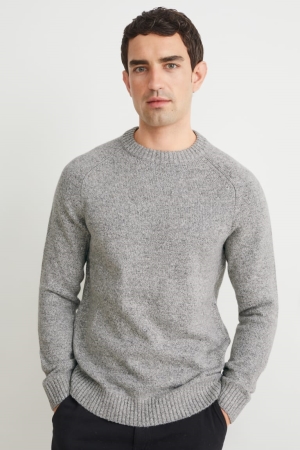 Jumpers C&A Recycled Masculino Luz Cinzentas | 74096YNHQ