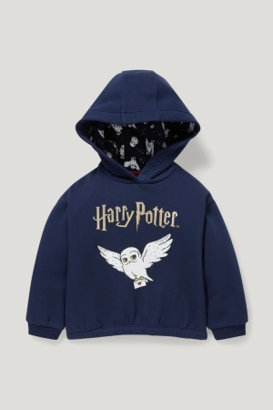 Moletom Com Capuz C&A Harry Potter Menina Azuis Escuro | 05741HICX