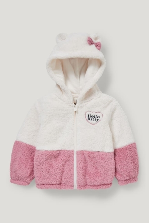 Moletom Com Capuz C&A Hello Kitty Teddy Fur With Hood Menina Branco | 12705EJMY