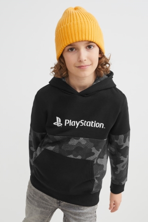 Moletom Com Capuz C&A Playstation Menina Pretas | 06472GHLM