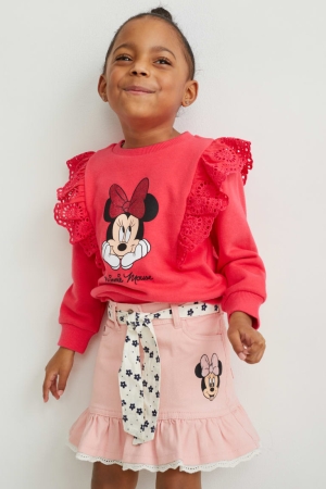 Moletons C&A Minnie Mouse Menina Vermelhas | 65814IOAC