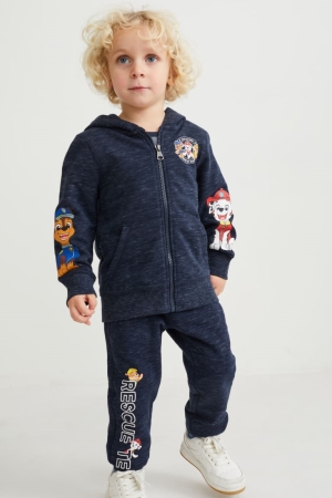 Moletons C&A Paw Patrol Set Zip-through And Joggers 2 Piece Menina Azuis Escuro | 63754IDYM