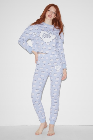 Roupa De Dormir C&A Clockhouse Pyjama Care Bears Feminino Luz Azuis | 38056AOLN