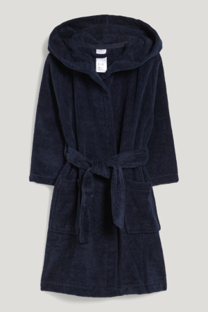 Roupa Interior C&A Bathrobe With Hood Menino Azuis Escuro | 80452UBJE