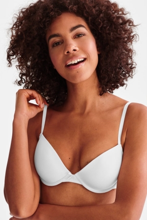 Roupa Interior C&A Multipack Of 2 Underwire Bra Demi Organic Algodão Feminino Pretas Branco | 29365ORKG