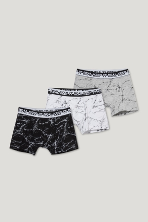 Roupa Interior C&A Multipack Of 3 Boxer Organic Algodão Menino Cinzentas Pretas | 50742VOLG