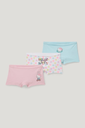 Roupa Interior C&A Multipack Of 3 Hello Kitty Organic Algodão Menina Rosa | 75836KOFM