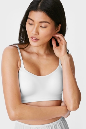 Roupa Interior C&A Non-wired Bra Acolchoado Feminino Branco | 23197OJDN