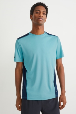 Tops C&A Active Masculino Azuis Azuis Escuro | 45089PSRT