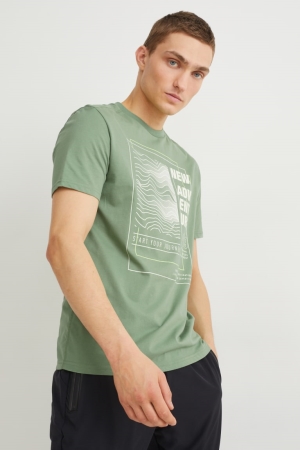 Tops C&A Active Masculino Verdes | 02794FOAK