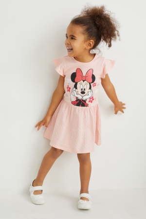 Vestidos C&A Multipack Of 3 Minnie Mouse Menina Branco Rosa | 65109WHNA