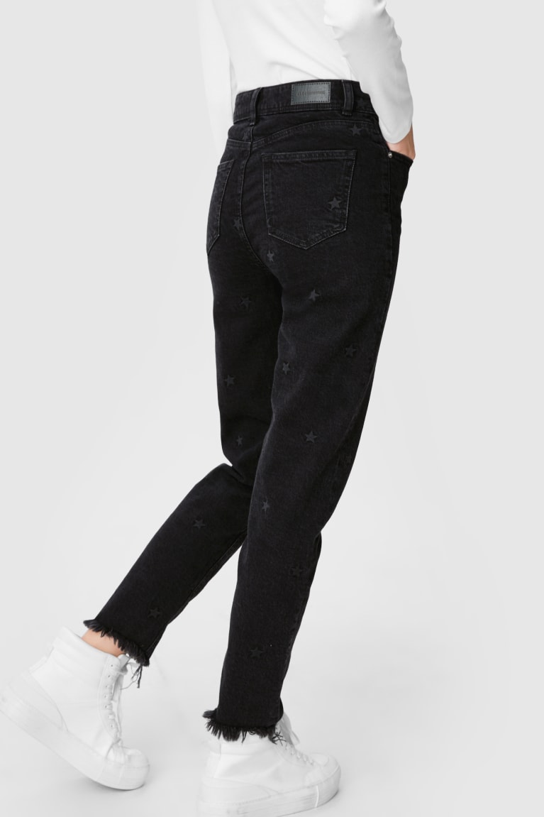 Calça Jeans C&A Clockhouse Slim Ankle Feminino Pretas | 02768PEHD