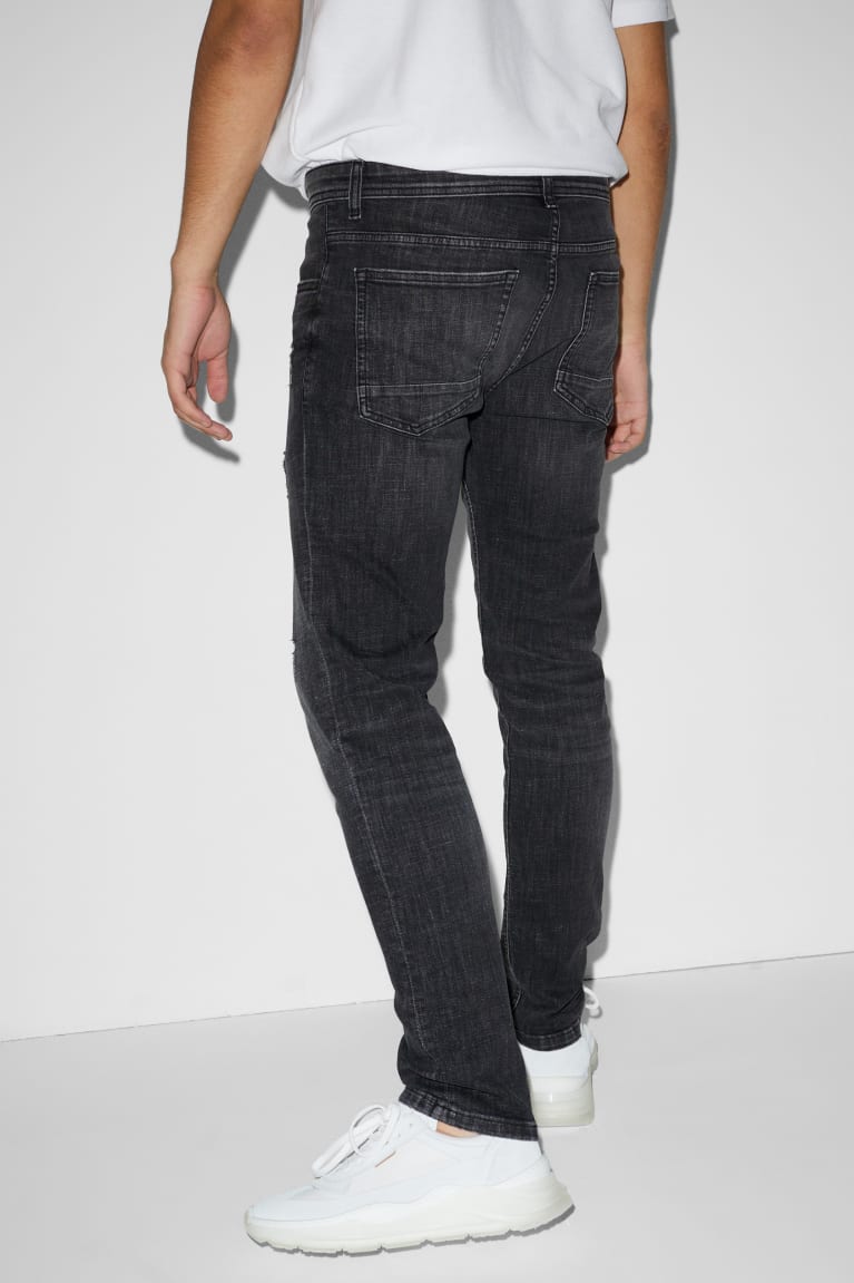 Calça Jeans C&A Magro Lycra® With Recycled Algodão Masculino Azuis Cinzentas | 57382BDTY