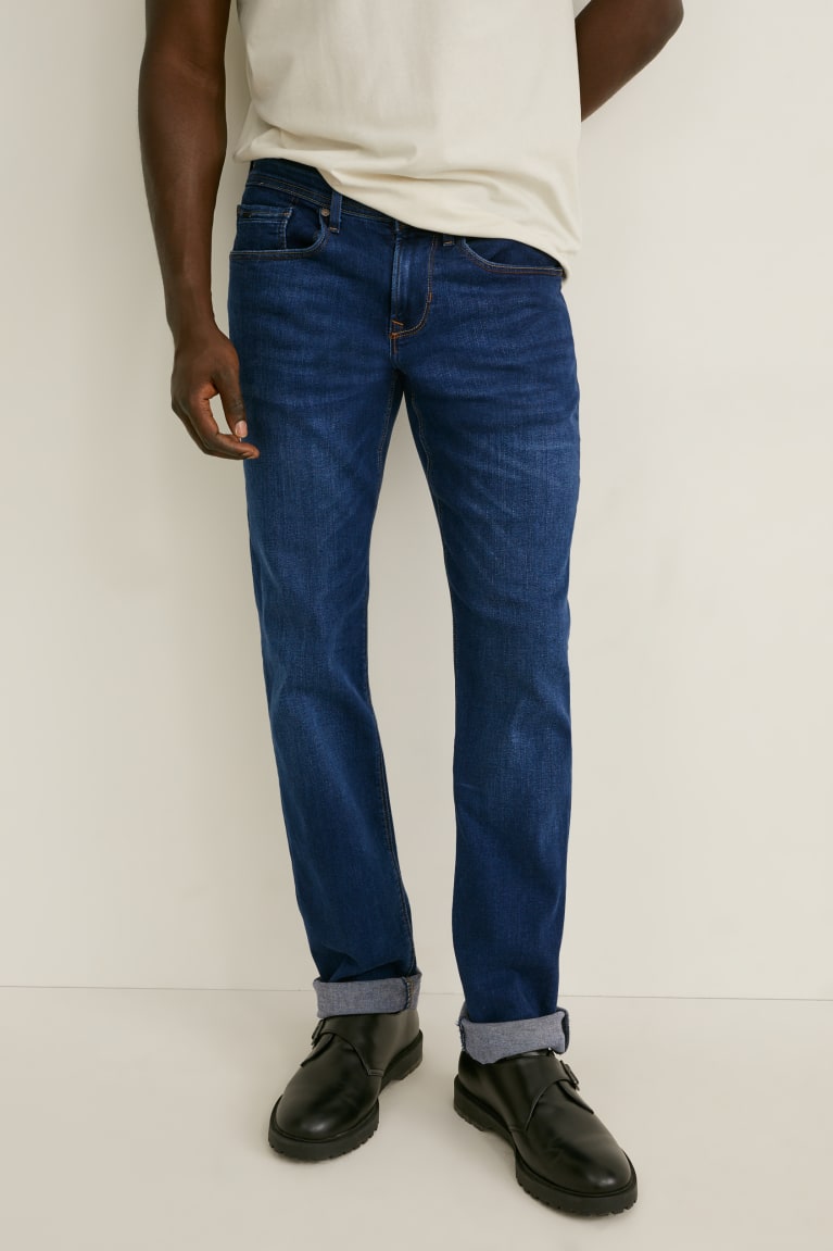 Calça Jeans C&A Premium Slim Recycled Masculino Azuis | 96374LQRZ