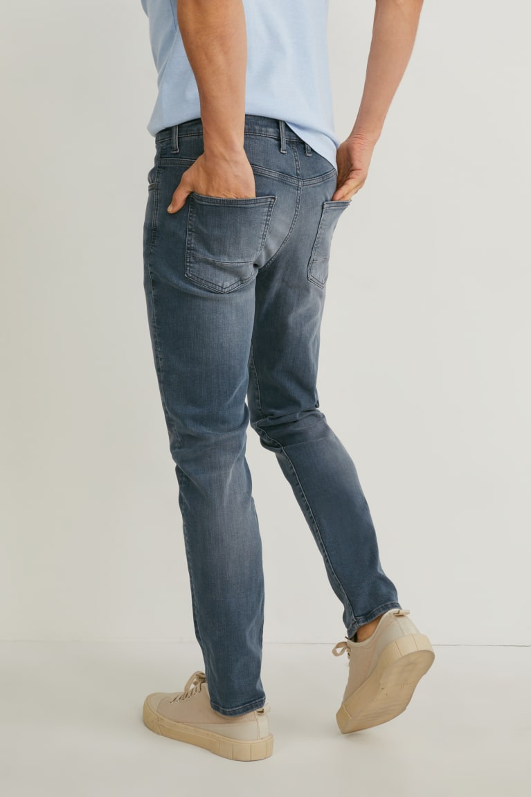 Calça Jeans C&A Slim Lycra® Masculino Azuis | 67981PFNR