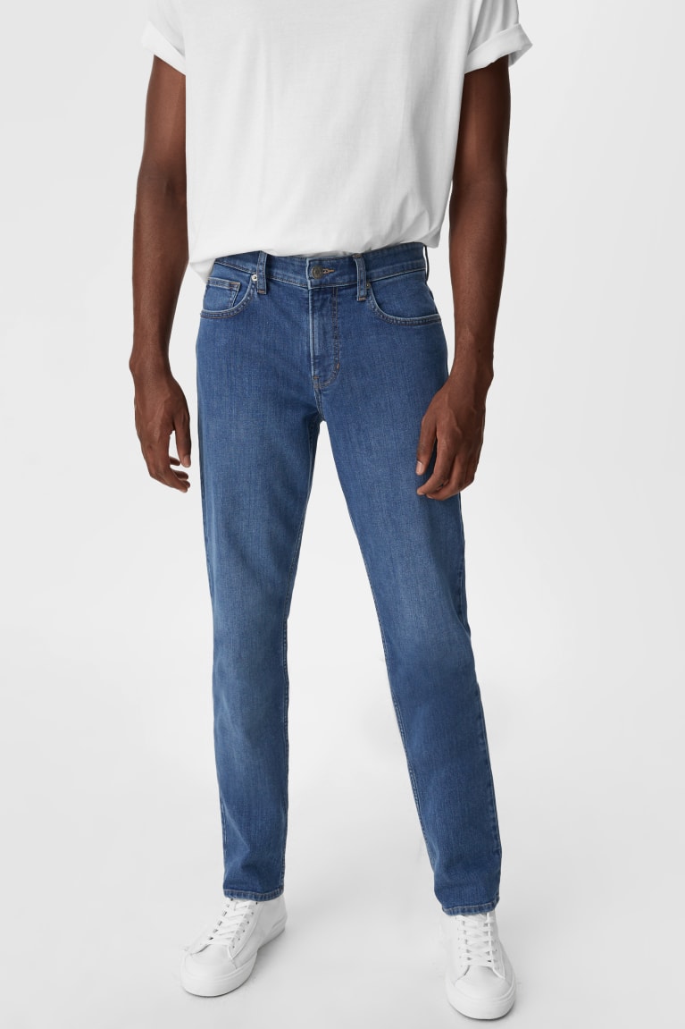 Calça Jeans C&A Slim Lycra® Recycled Masculino Azuis | 87249HGYP