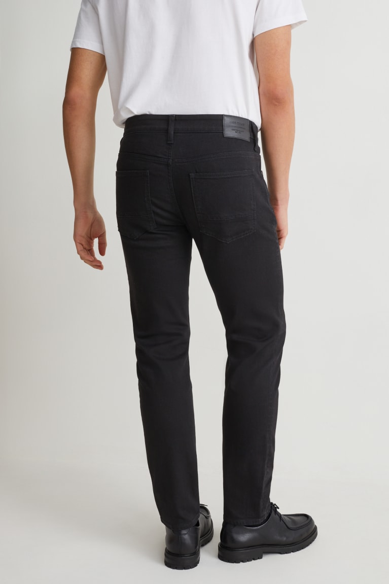 Calça Jeans C&A Slim Lycra® With Recycled Algodão Masculino Pretas | 27013AESY