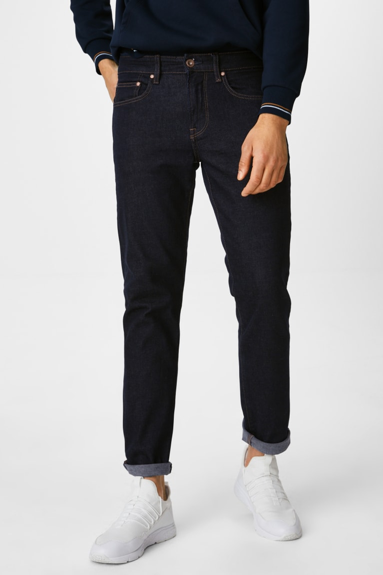 Calça Jeans C&A Slim Masculino Azuis Azuis Escuro | 03659TXWO