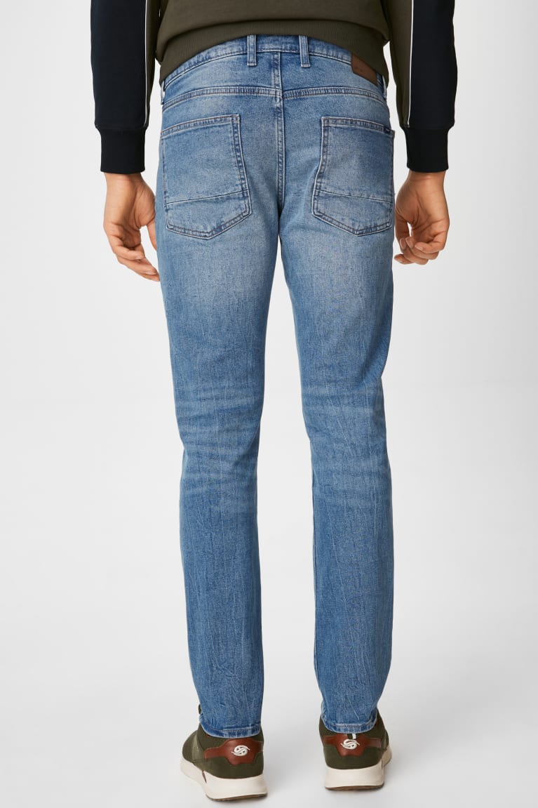 Calça Jeans C&A Slim Masculino Azuis Luz Azuis | 80394NJZK