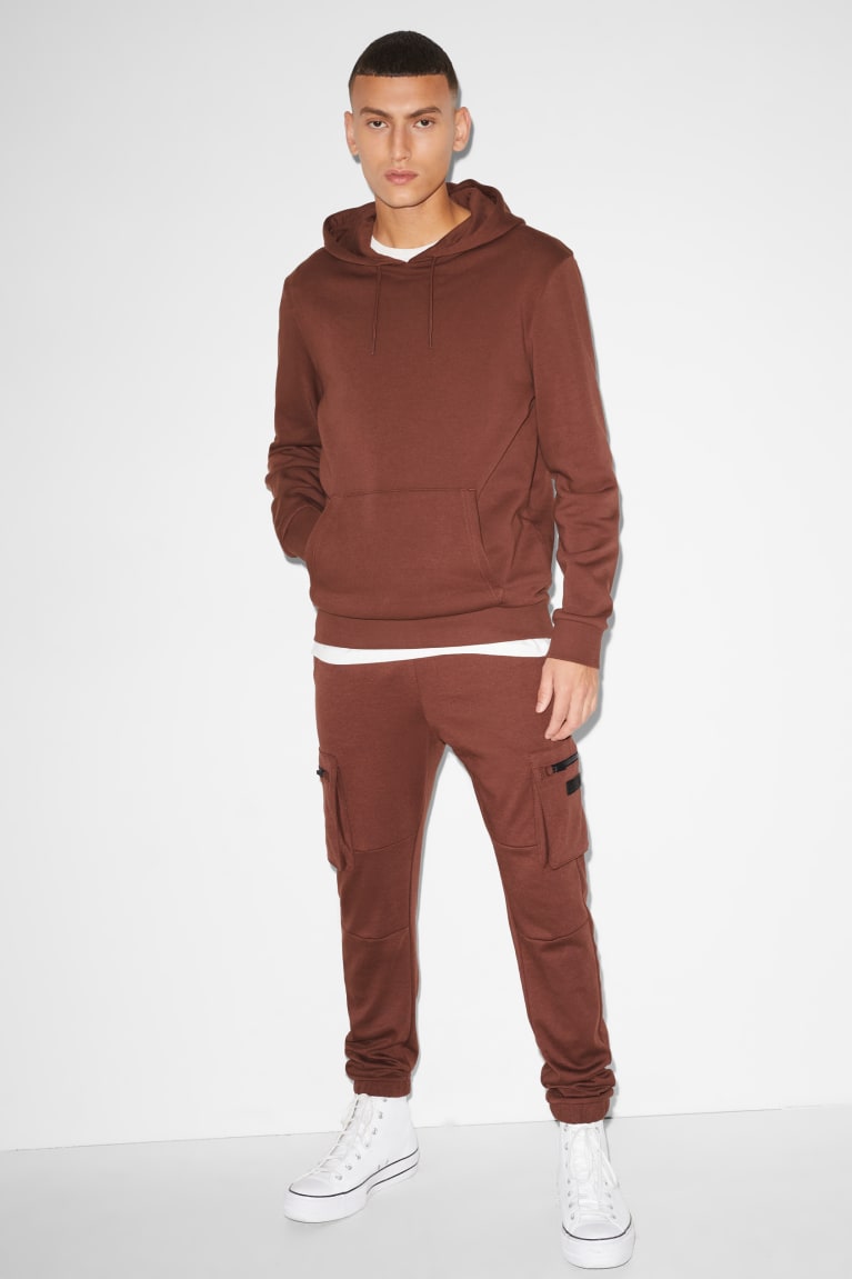 Calças C&A Clockhouse Cargo Joggers Masculino Marrom | 84590MBWY