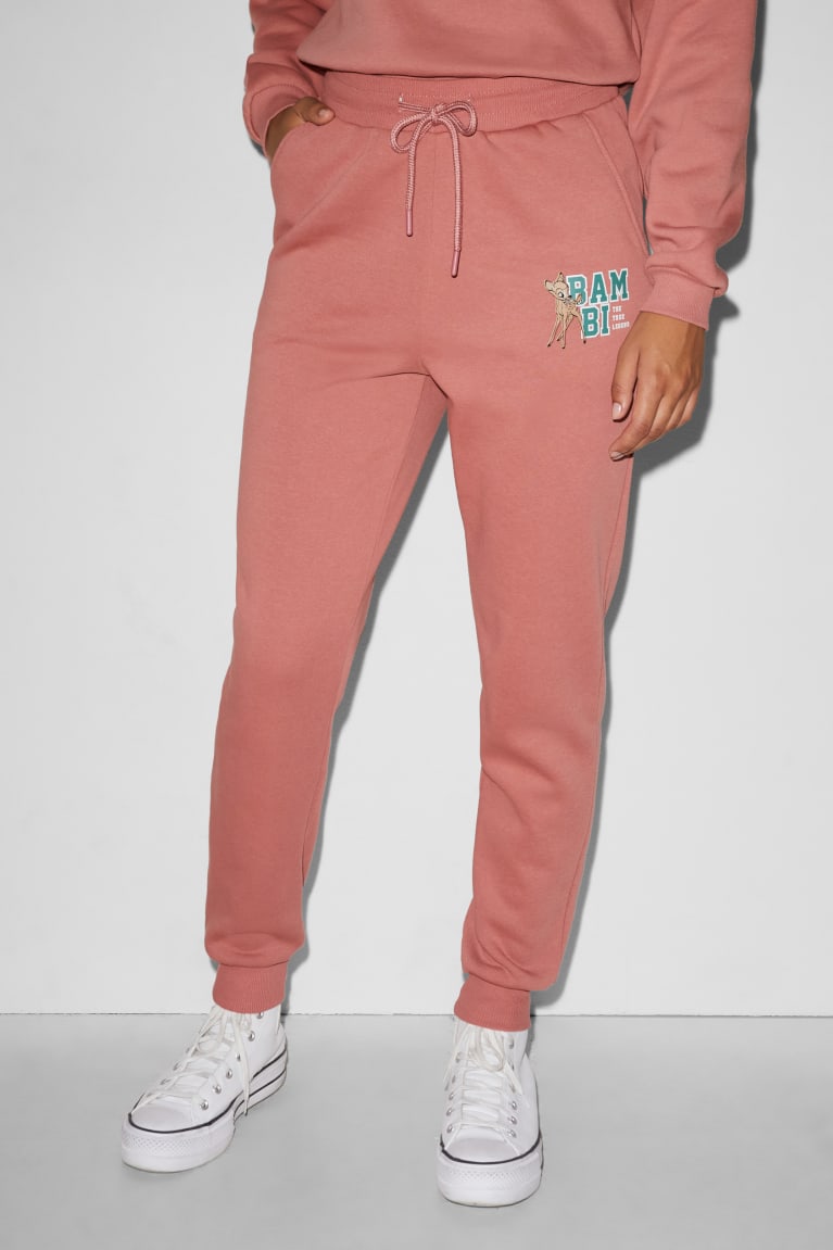 Calças C&A Clockhouse Joggers Bambi Feminino Rosa Escuro | 24678QGLO