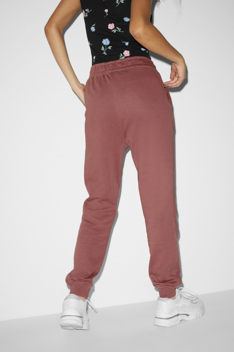 Calças C&A Clockhouse Joggers Feminino Bordeaux | 71453ZITE