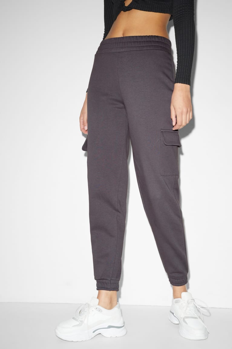 Calças C&A Clockhouse Joggers Feminino Cinzentas Escuro | 58906ESOI