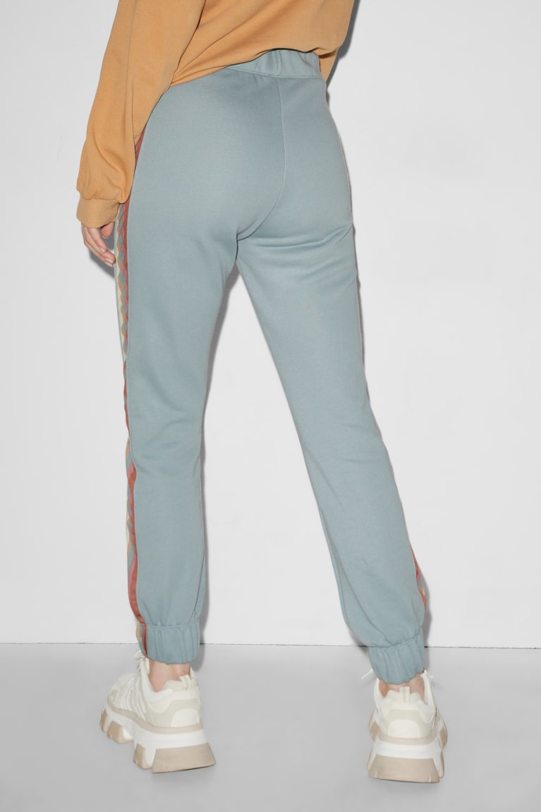 Calças C&A Clockhouse Joggers Feminino Luz Turquesa | 45620FHMO