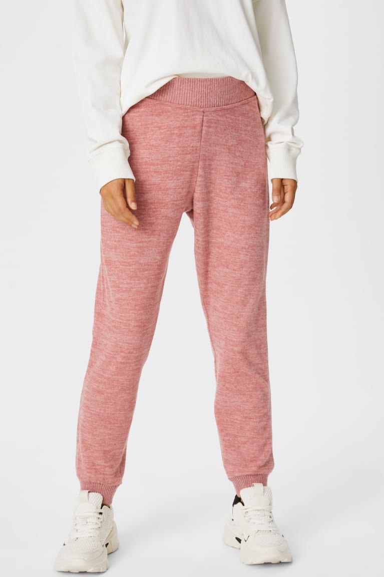 Calças C&A Joggers Feminino Rosa Escuro | 01873BULH