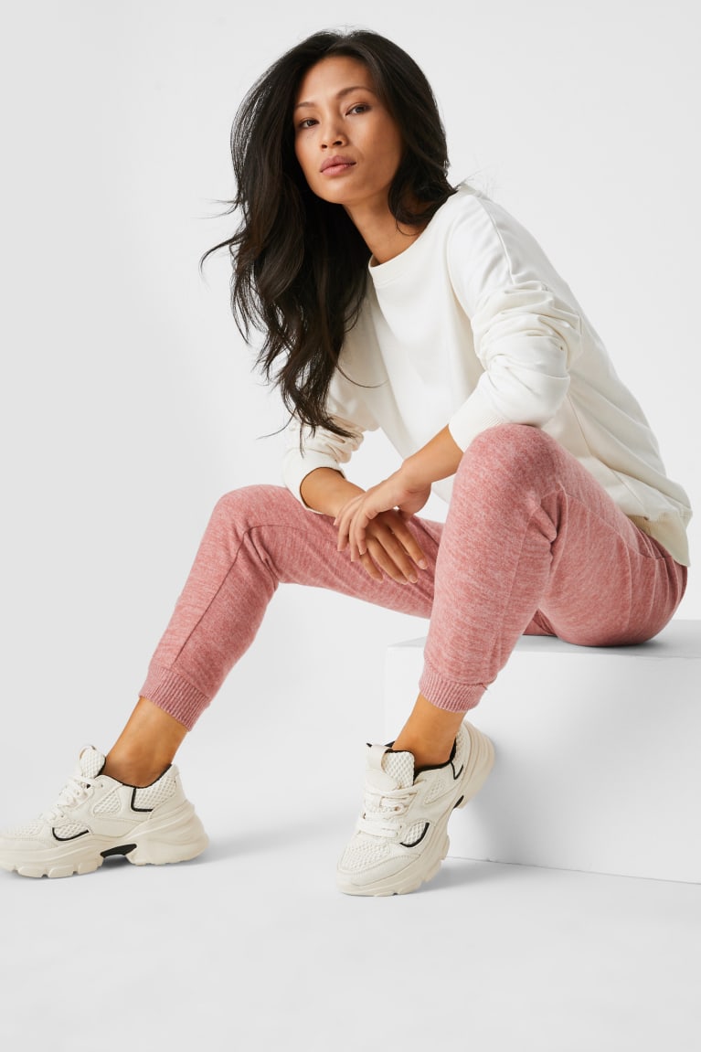 Calças C&A Joggers Feminino Rosa Escuro | 01873BULH